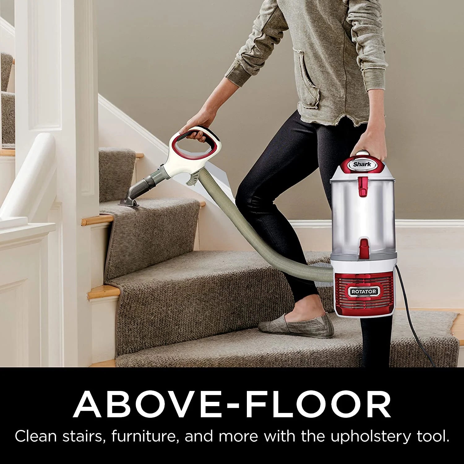 Red Bagless Upright Vacuum H984649