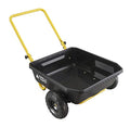 Black/Yellow Poly Dump Cart, 4 cu ft, 300 lb. Capacity R95949