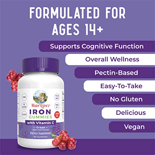 Sugar Free Iron Gummies with Vitamin C, 60 Count Y412191