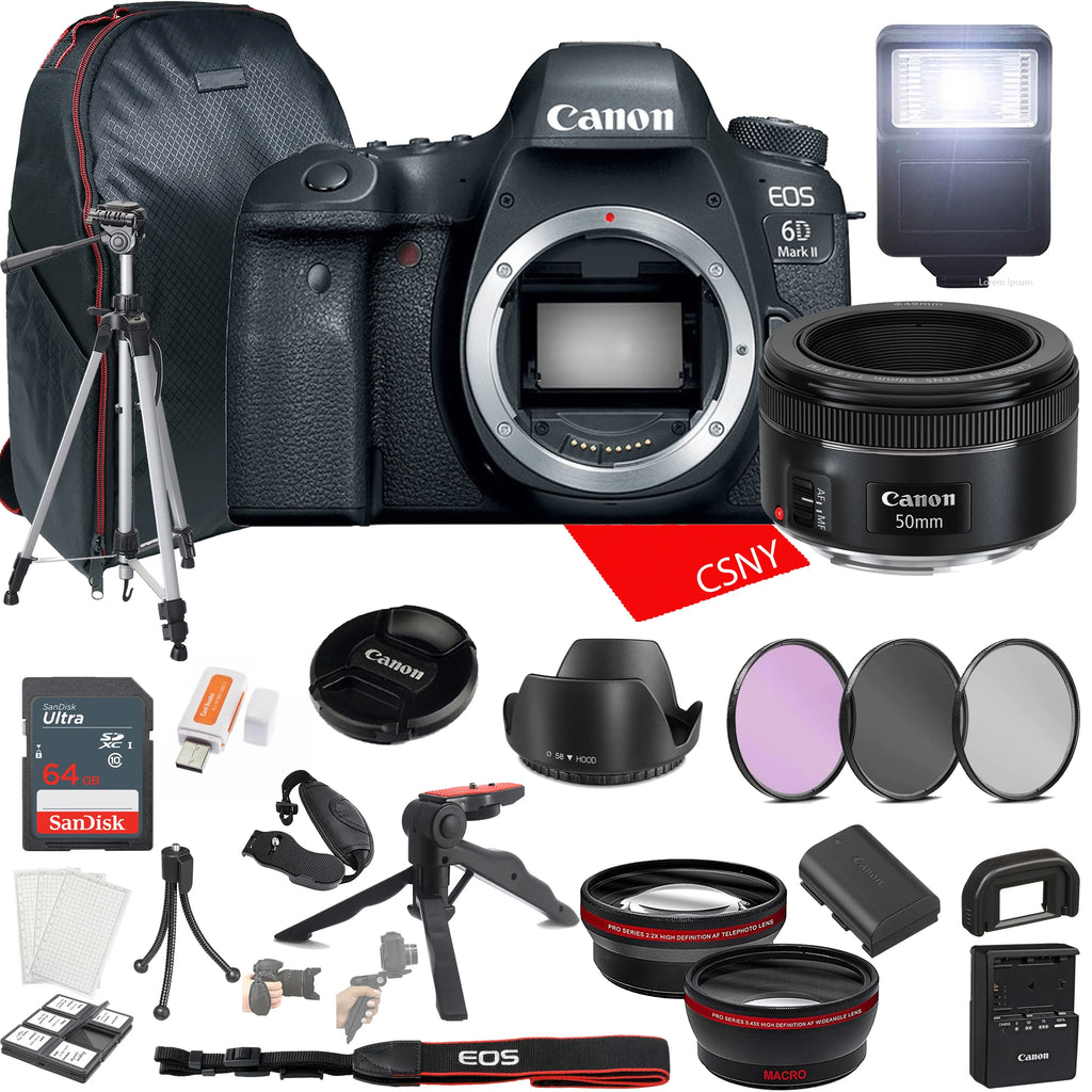 DSLR Camera with 50mm Lens 28pc Bundle C311