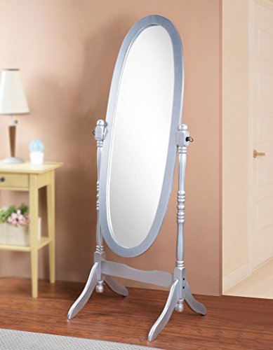 Cherry Finish Wood Cheval Mirror X298776