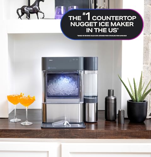 0.75 Gallon Countertop Nugget Ice Maker, Stainless Steel O43767
