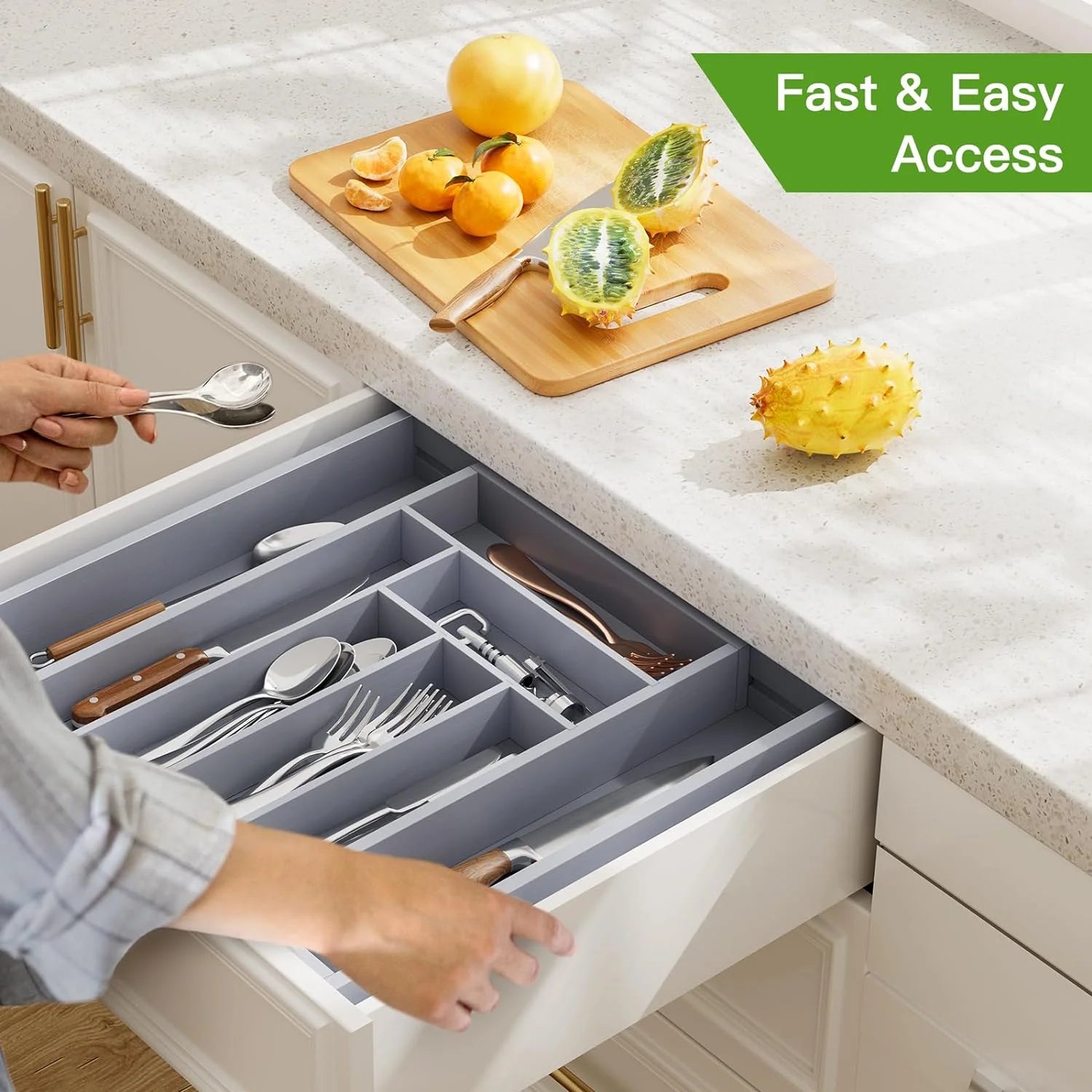 Bamboo Expandable Drawer Organizer U3644