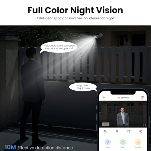 2K Wireless Security Camera Outdoor with Solar Powered Charging X8107