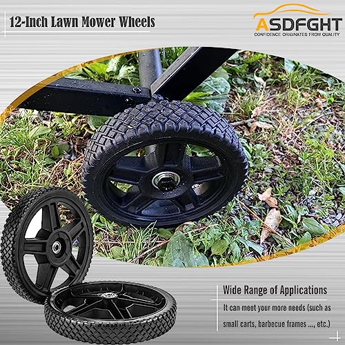 6 Inch Lawn Mower Wheels (2-pack) with Bolts and Nuts H295