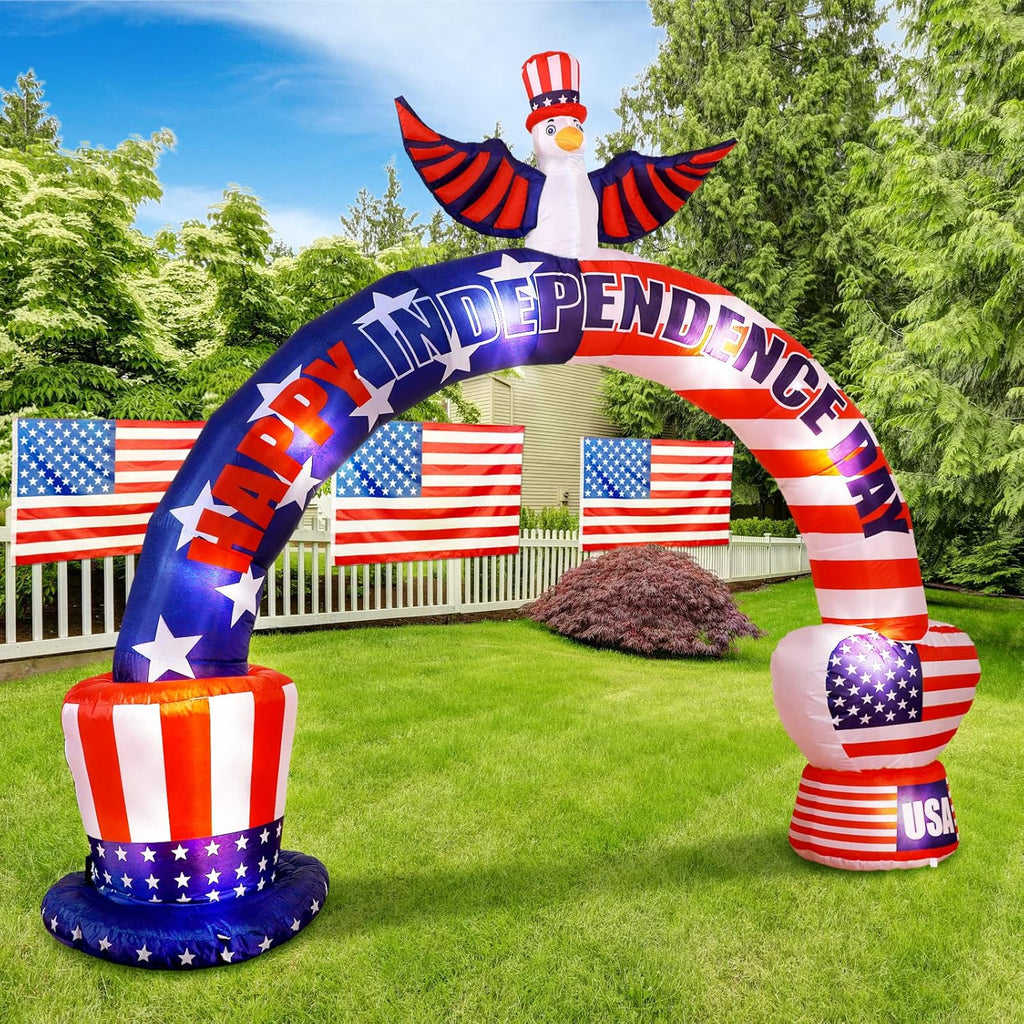 9.2 ft Inflatable American Bald Eagle Arch with LED G751