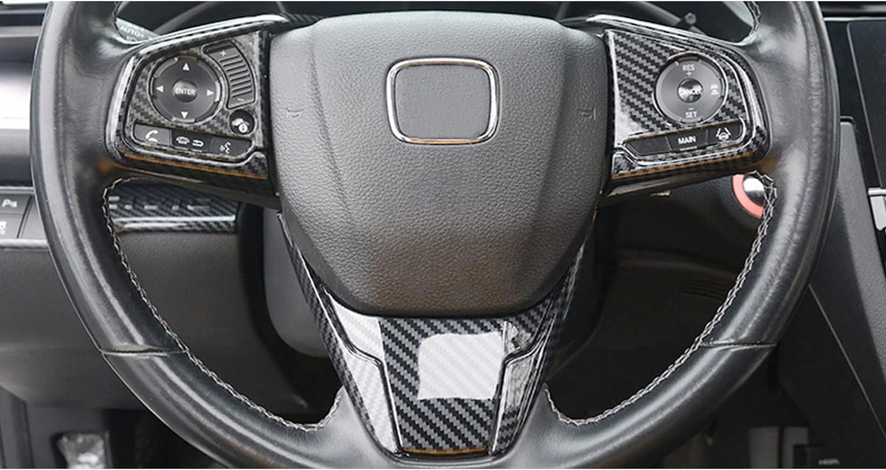 Interior Center Console Dashboard Panel Headlight Switch Steering Wheel AC Vent Cover Trim Combo Kit I616147