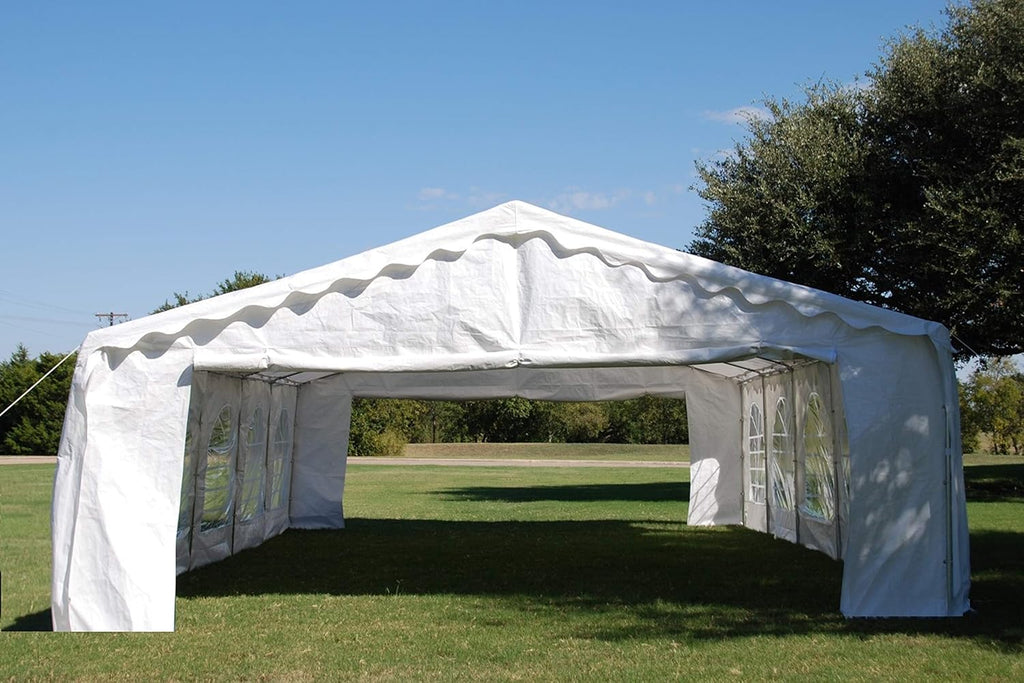 32'x20' PE Tents with Waterproof Top & Removable Sidewalls C8592