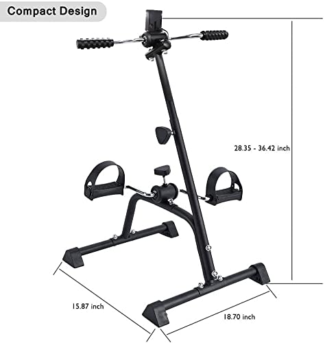 Adjustable Pedal Exerciser Bike for Total Body with Monitor P793460