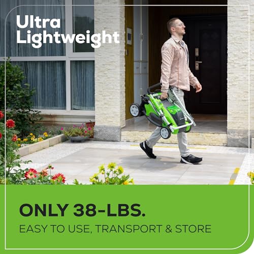 40V 21" Brushless Cordless Self-Propelled Lawn Mower with 5.0Ah Battery and Charger H464