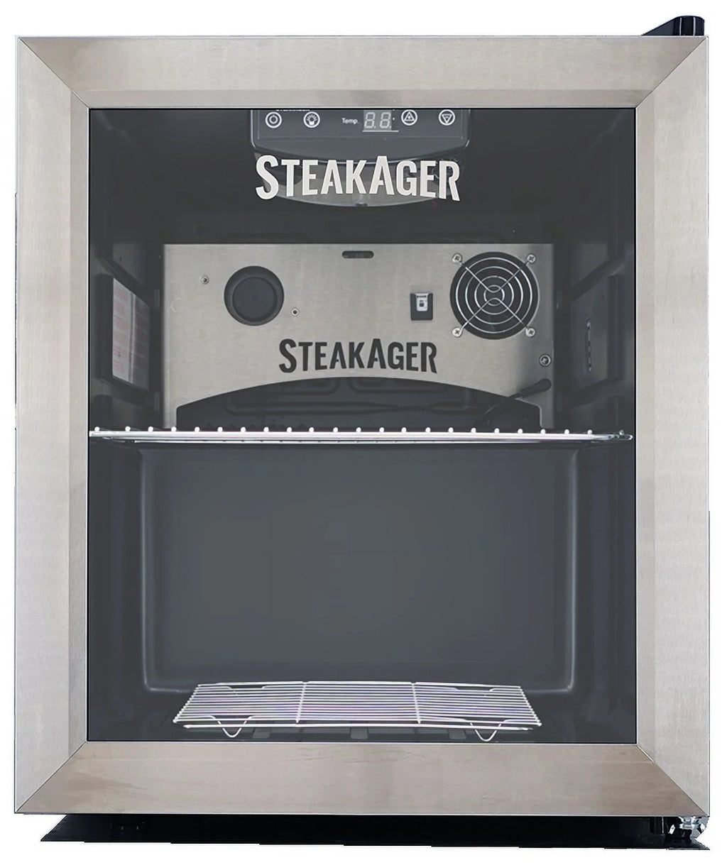 Black and Stainless Steel Home Beef Dry Aging Refrigerator with 20Lbs Capacity H20550