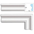 Primed White 3.4-inch Door Casing (8 Pieces) Z33583