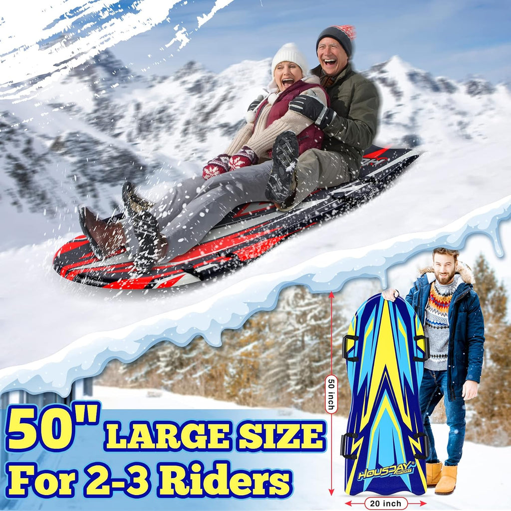 2 Pack Large Foam Snow Sled with Handles C504