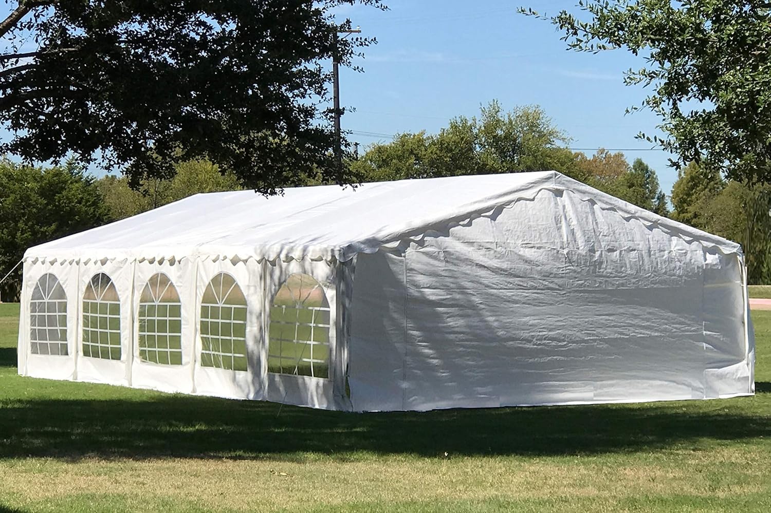 32'x20' PE Tents with Waterproof Top & Removable Sidewalls C8592