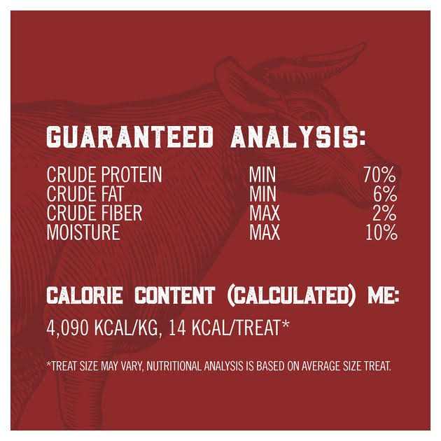 All-Natural Beef Lung Filets Dehydrated Dog Treats V8654
