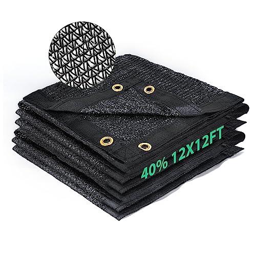 40% Shade Cloth 6.5x10FT Mesh Tarp with HDPE Material and Reinforced Grommets L71050