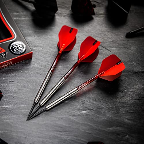 22g Tungsten Steeltip Darts Set with Flights & Shafts U9142