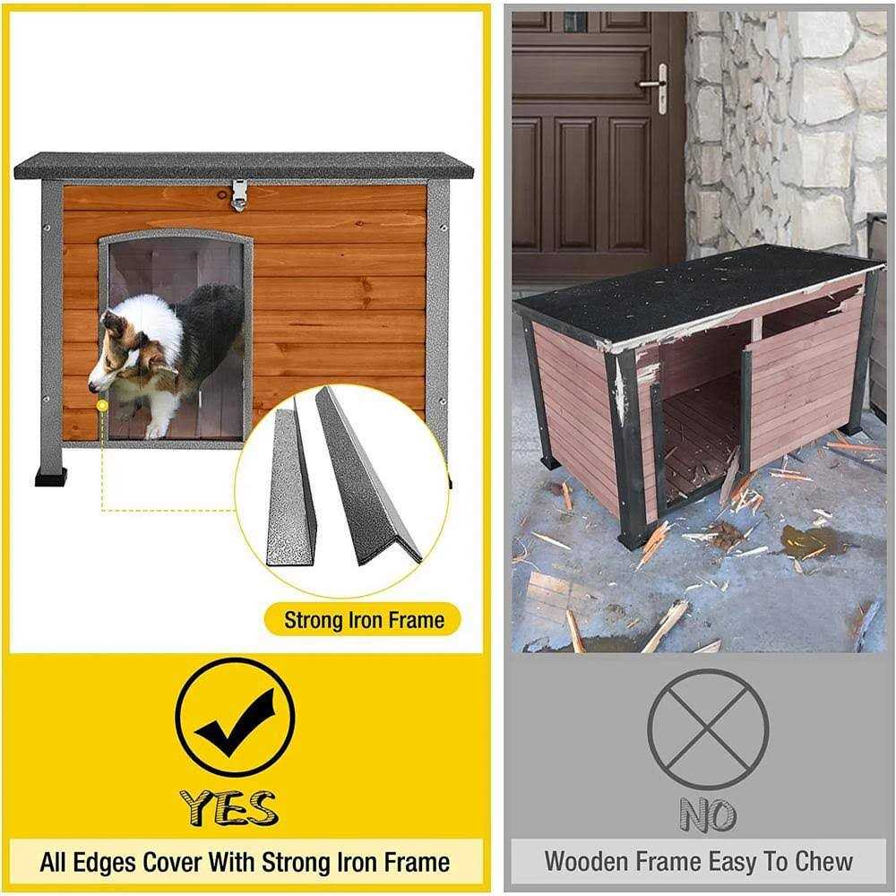 Wooden Dog Crates House with Iron Frame V813