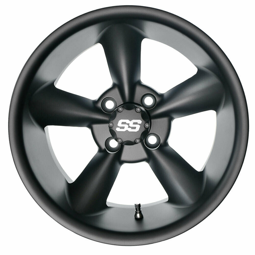 14 inch Matte Gray Golf Cart Wheel 4-4 Bolt M252