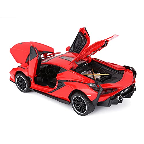 Blue Metal Model Car with Light and Sound Pull Back Toy Car T141682