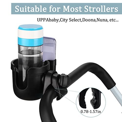 2-in-1 Cup Holder for Stroller, Bike, Wheelchair Q600