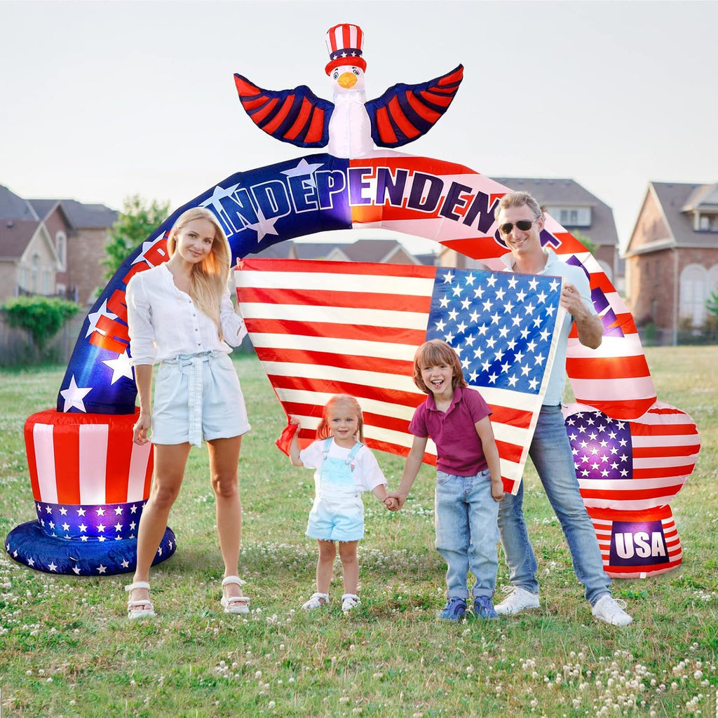 9.2 ft Inflatable American Bald Eagle Arch with LED G751