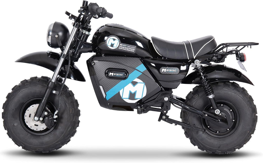 60v 1500w Electric Mini Bike Lithium Black H43220