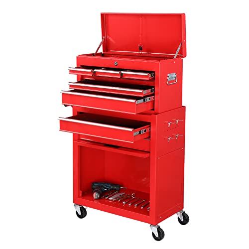 5-Drawer Rolling Tool Chest with Lockable Wheels I992