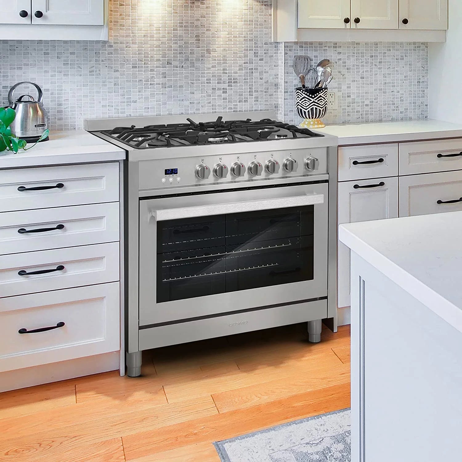 36-in 5 Burners 3.8-cu ft Convection Oven Freestanding Gas Range N912