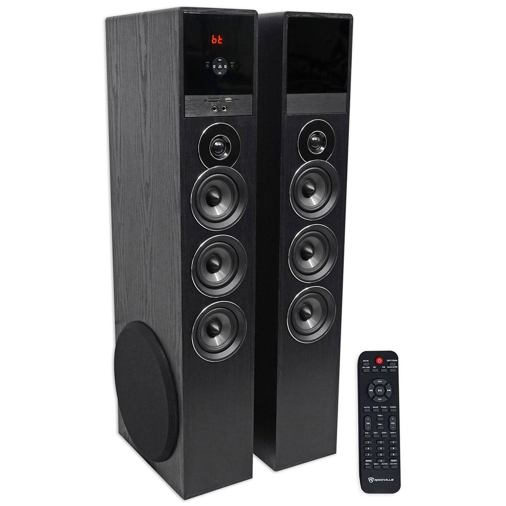 Black Home Theater System Tower Speakers with Subwoofer C541947
