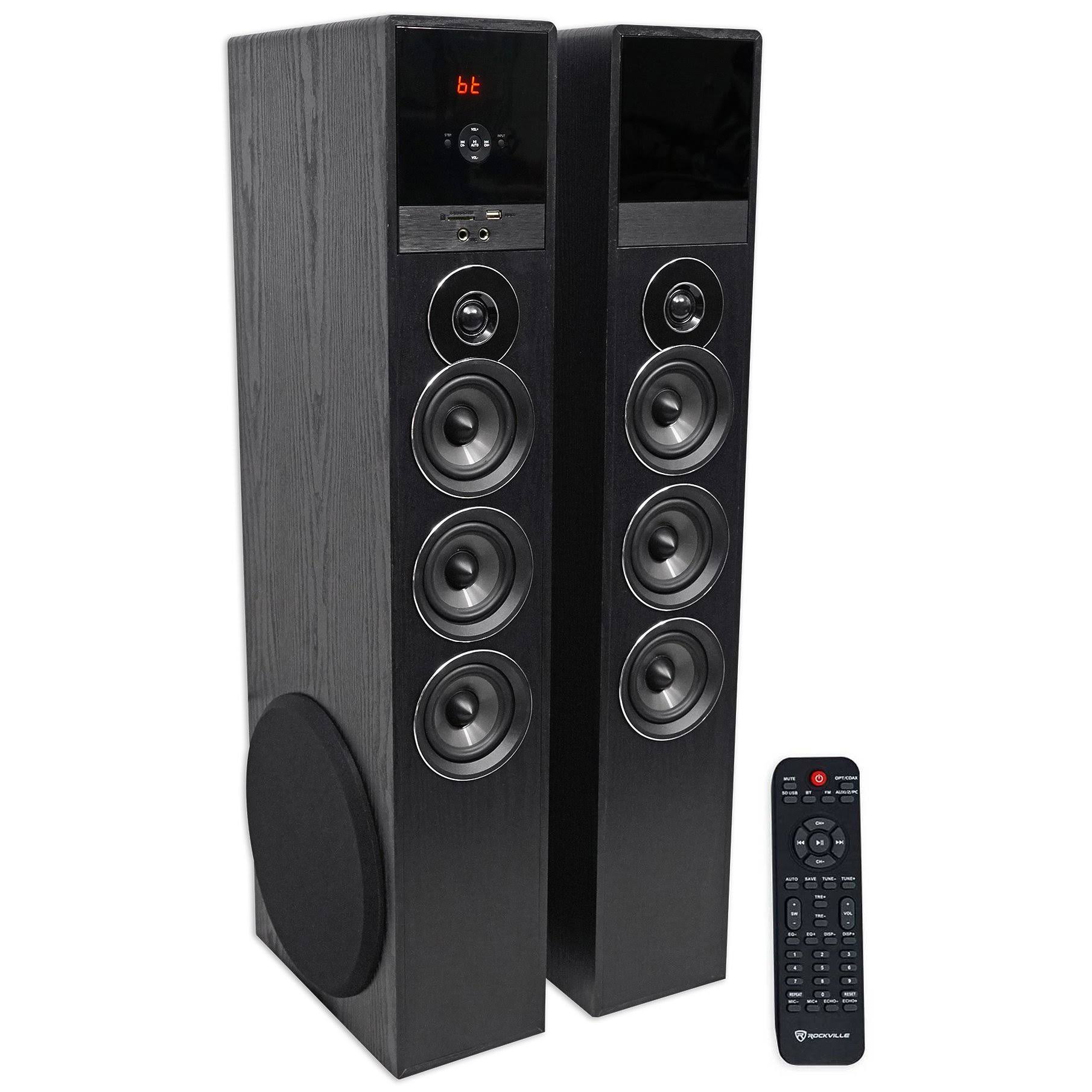 Black Home Theater System Tower Speakers with Subwoofer C541947