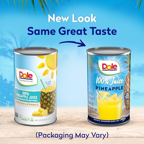 100% Pineapple Juice, 46 Ounce Cans (Pack of 6) X720