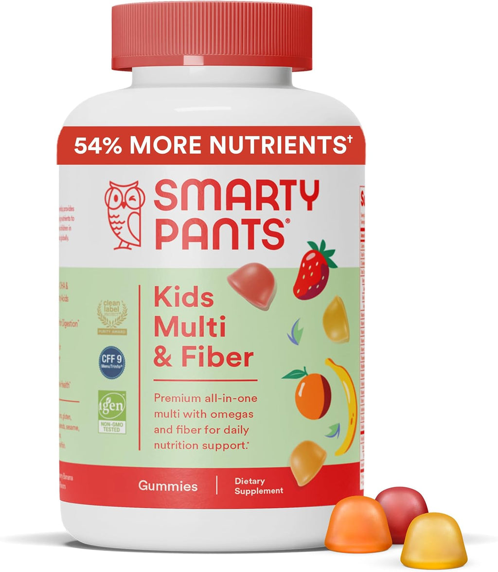 Sugar Free Kids Multivitamin Gummies with Omega 3, Vitamin D3, C & Fiber A901071