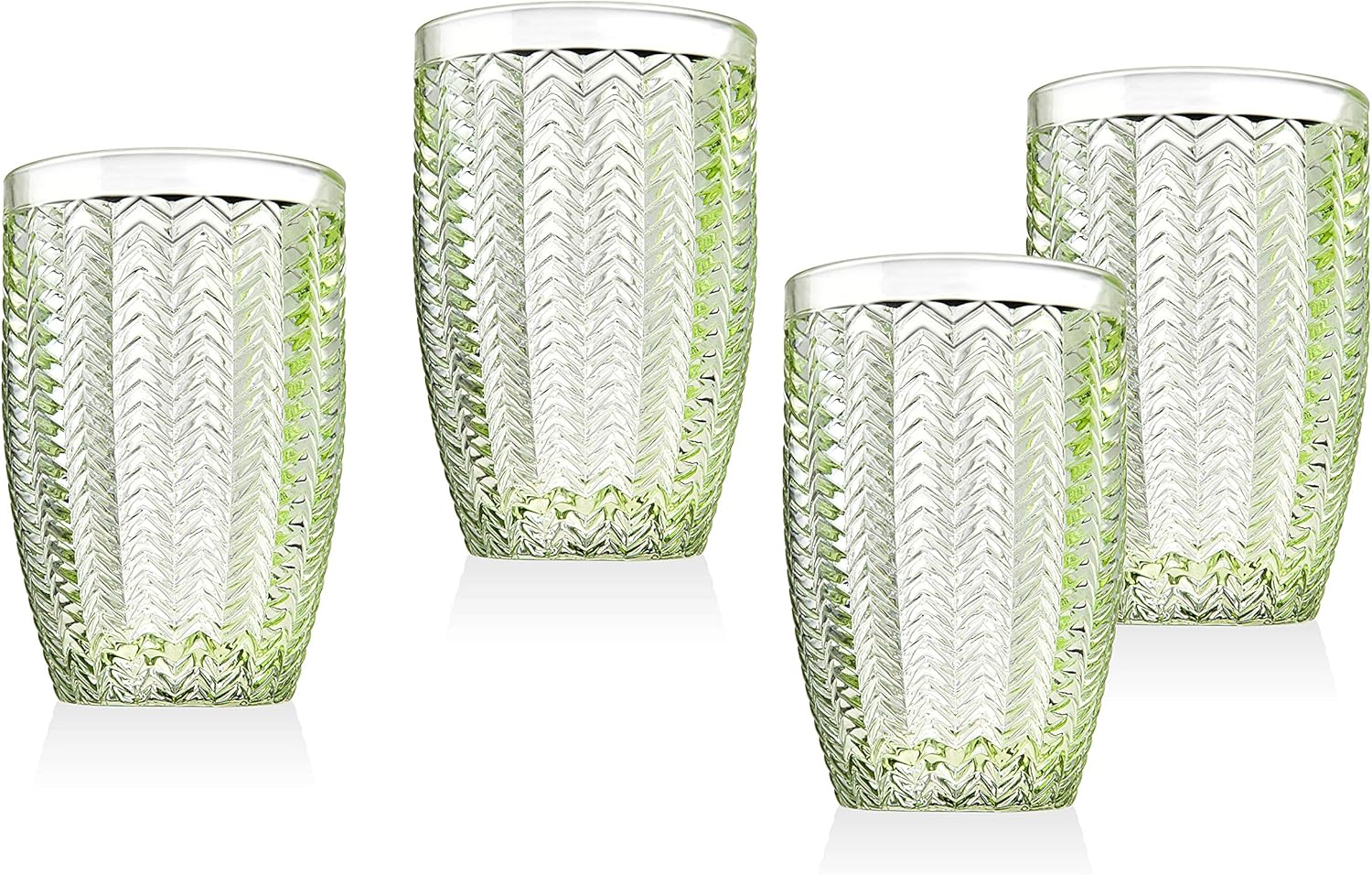 Emerald Green Set of 4 Highball Glasses I878226