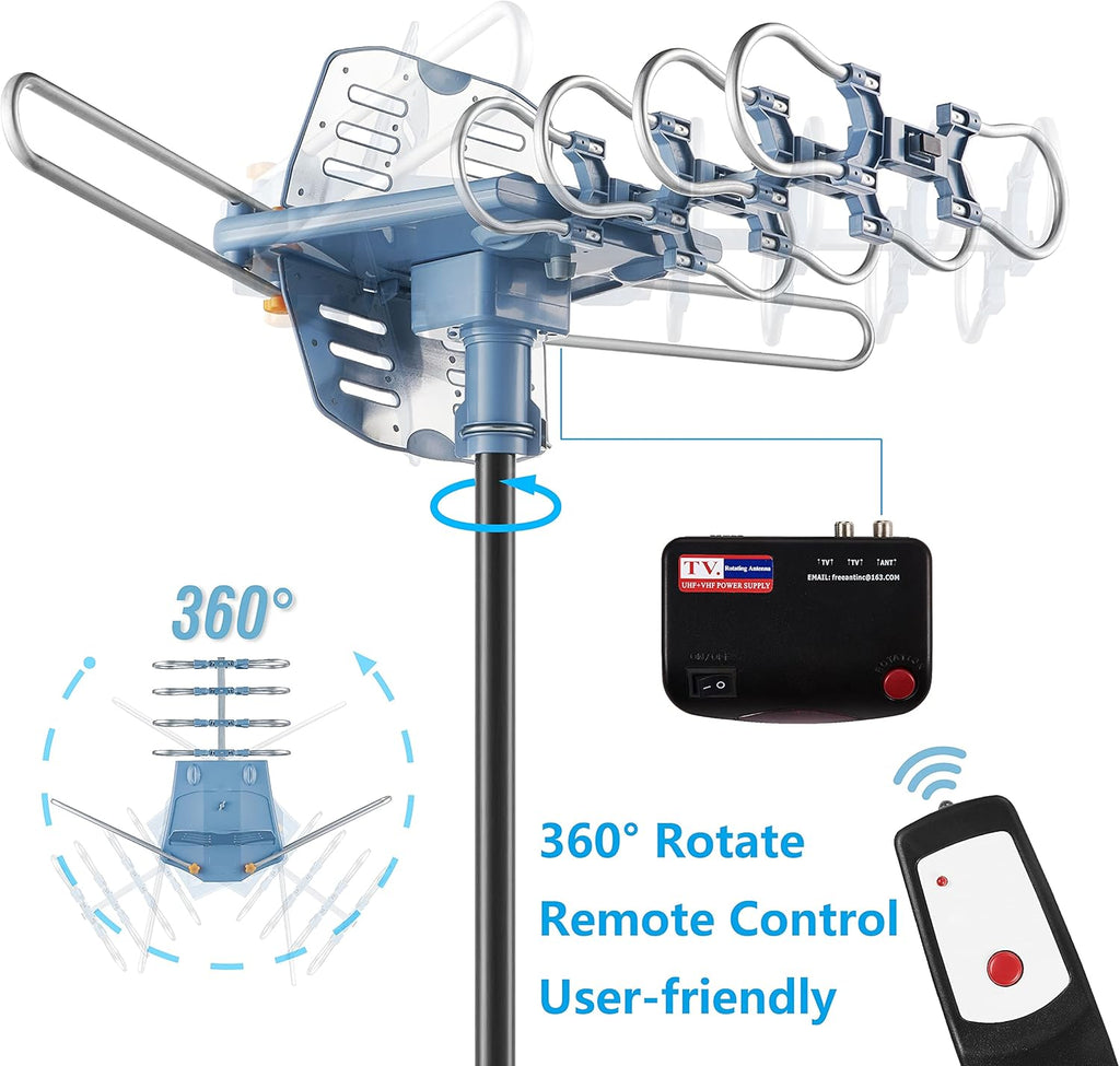 60FT RG6 Coaxial Cable Digital Outdoor Antenna F1417