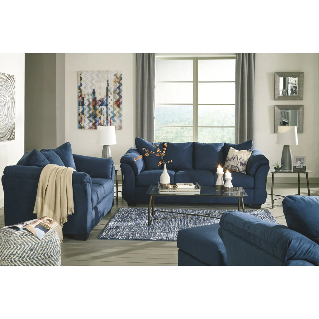 Blue Loveseat X72374