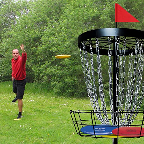 Portable Disc Golf Basket with 6 Discs and Carry Bag G531178