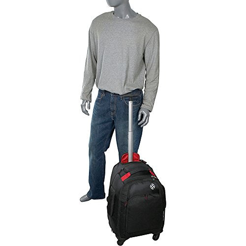 Black 19-Inch Rolling Backpack W3920