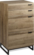 Gray Oak 4 Drawer Wood Dresser I123