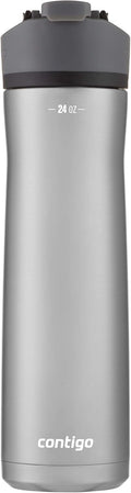 24 oz Stainless Steel Water Bottle with AUTOSEAL Lid Q252