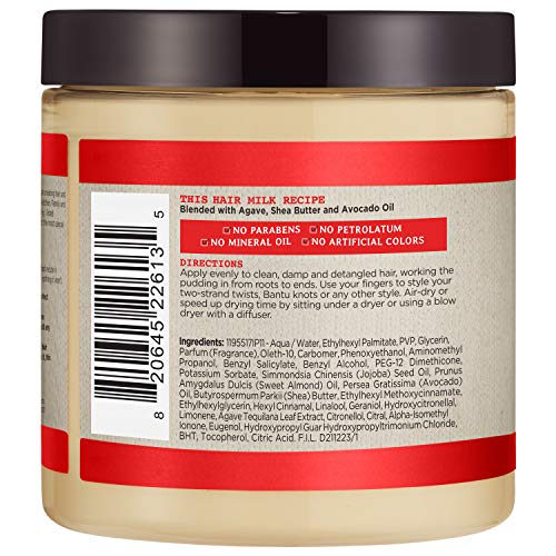 Hair Milk Styling Pudding with Agave and Avocado Oil, 8 oz M559