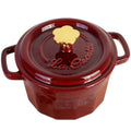 2QT Red Enamel Coated Cast Iron Dutch Oven E99081