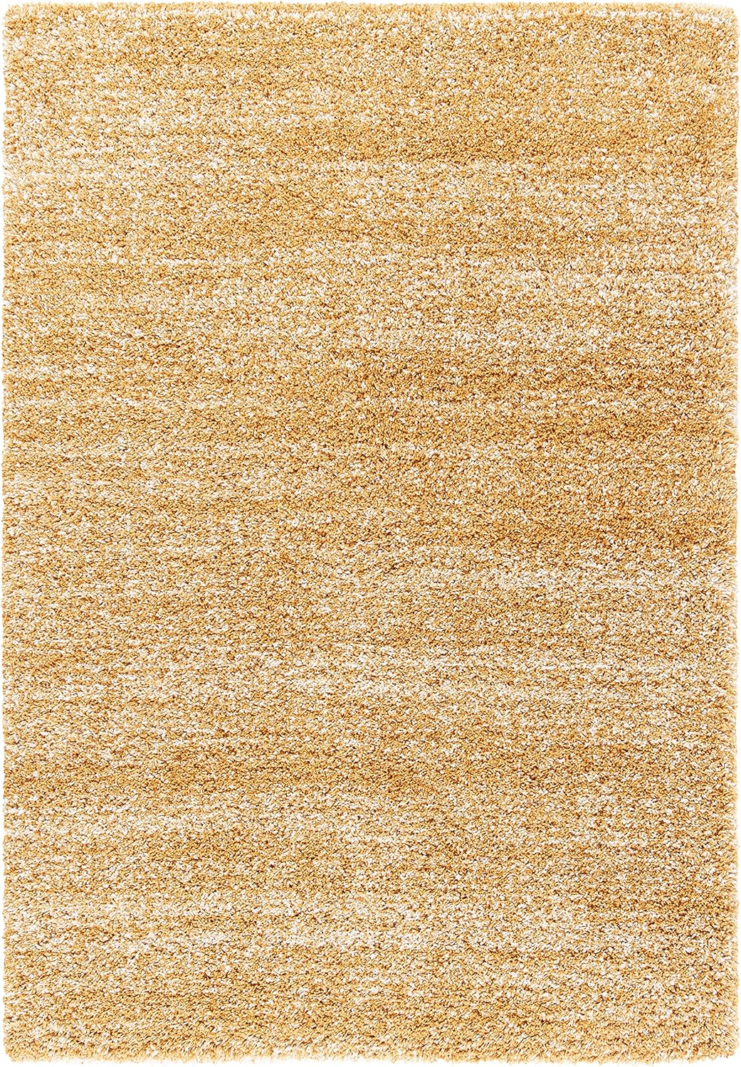 8' x 10' Gold Ivory Shag Area Rug J406