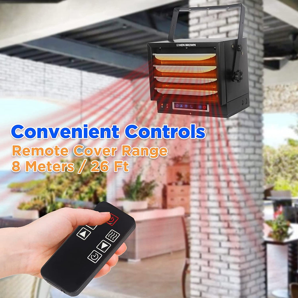 7500W Digital Fan Forced Ceiling Mount Heater with Remote and Digital Thermostat T66785