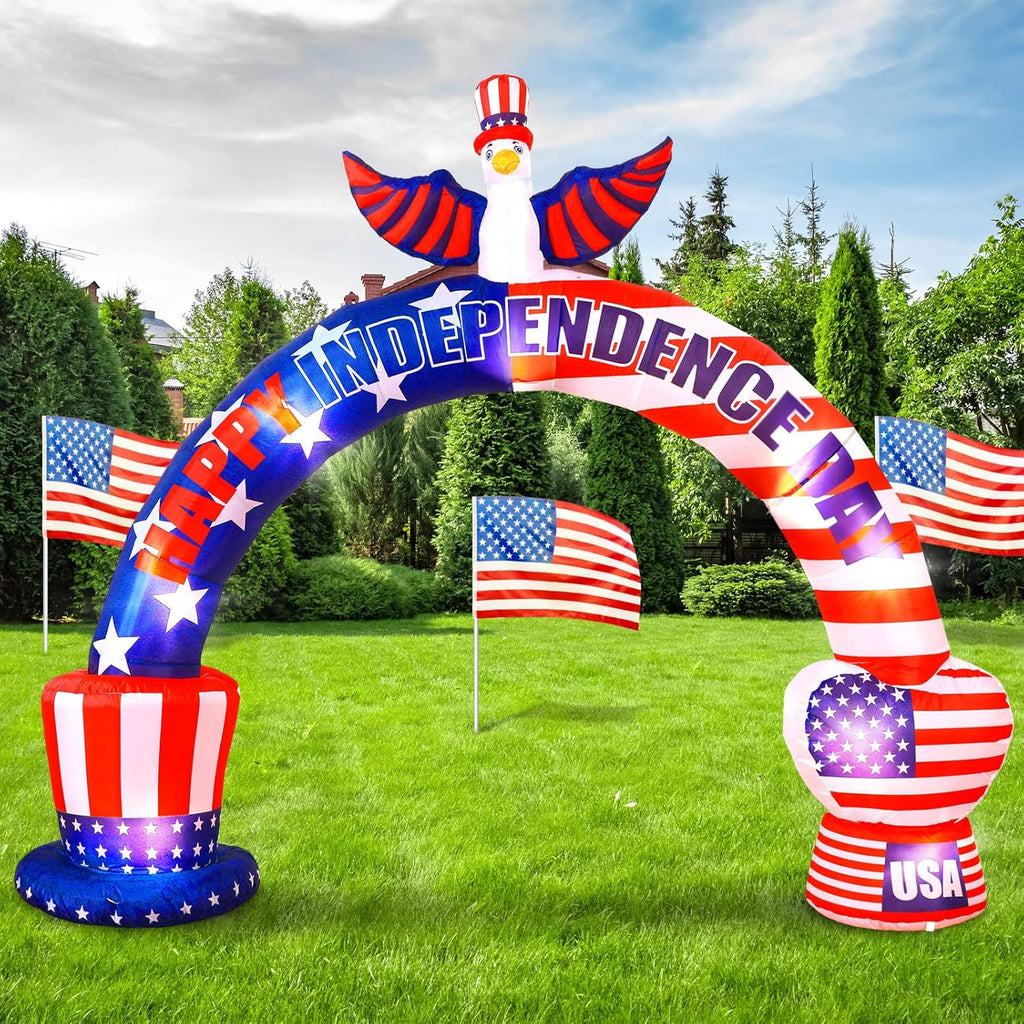 9.2 ft Inflatable American Bald Eagle Arch with LED G751