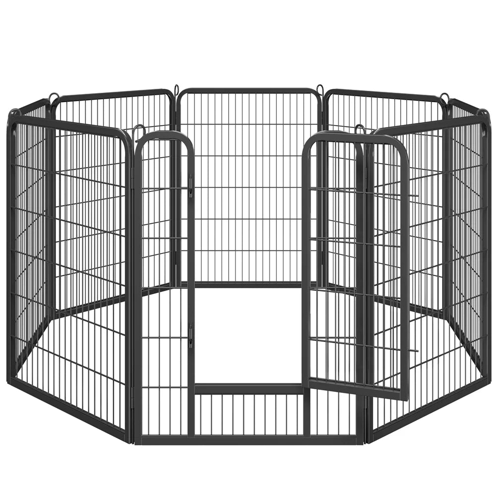16 Panels 40" H Black Dog Playpen Z913