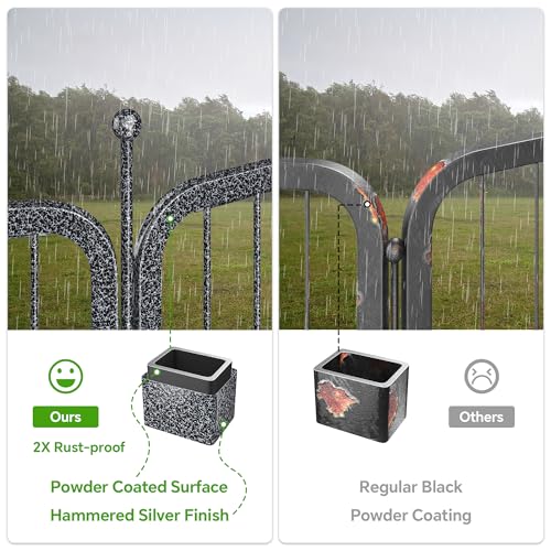 40" Height 8 Panels Portable Foldable Dog Playpen with Anti-Rust Coating X3738