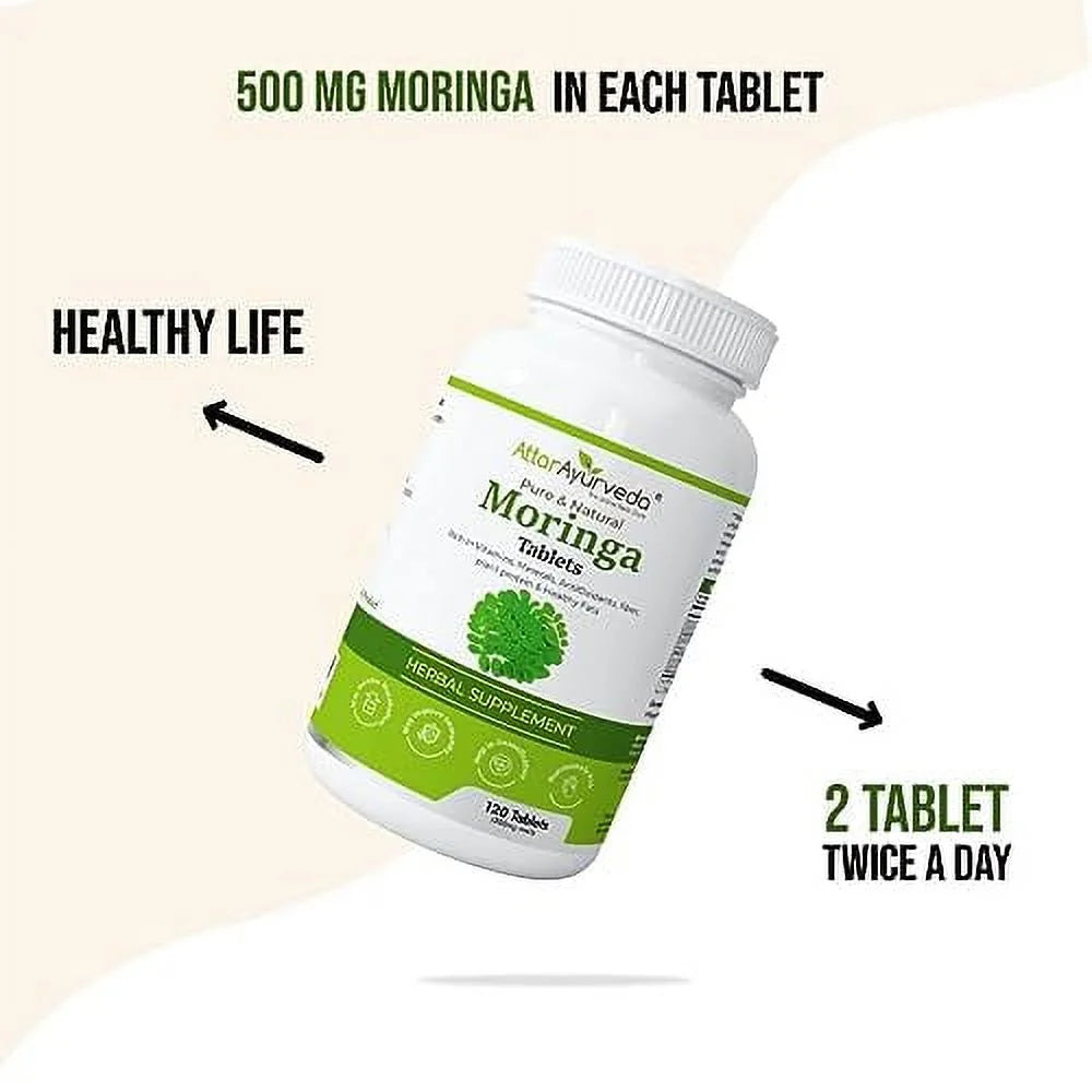 Moringa Tablets 120 Tablets, 500 Mg Each C95467