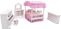 Pink Dollhouse Bedroom Furniture 6pcs R851005