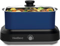 6-Quart Blue Non-Stick Slow Cooker A627
